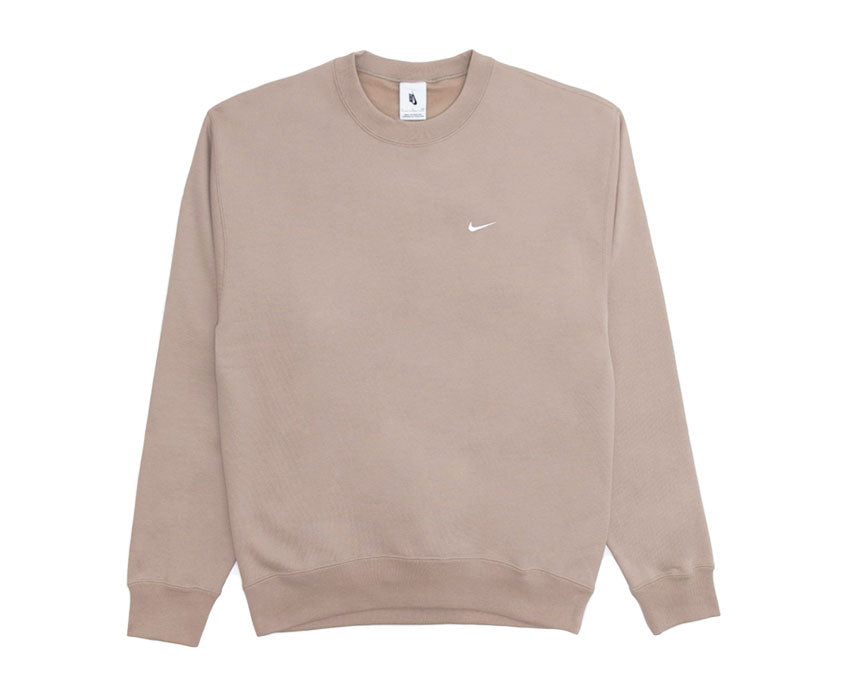 Nike NRG Solo Swoosh Fleece Crew Malt / White CV0554-245