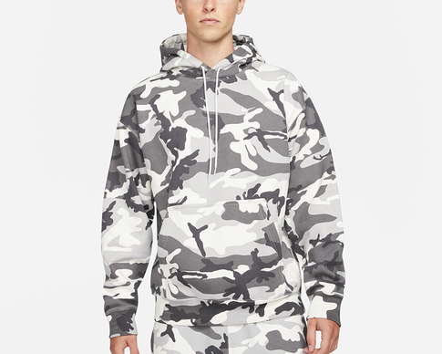 Nike NRG Solo Swoosh Hoodie Camo Gray Camo DN1252-133