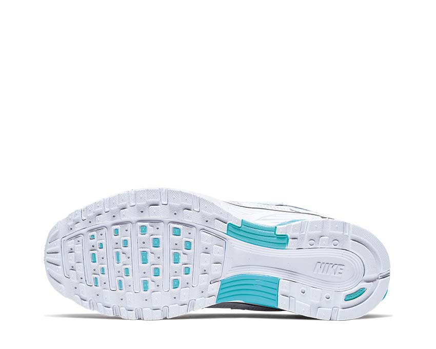 Nike P-6000 W White Black Metallic Silver Light Aqua BV1021-104