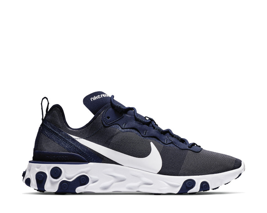 Nike React Element 55 Midnight Navy White BQ6166-401