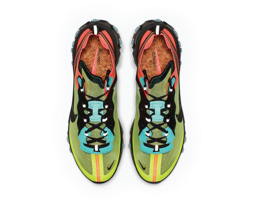Nike React Element 87 Volt Racer Pink Black Aurora AQ1090-700