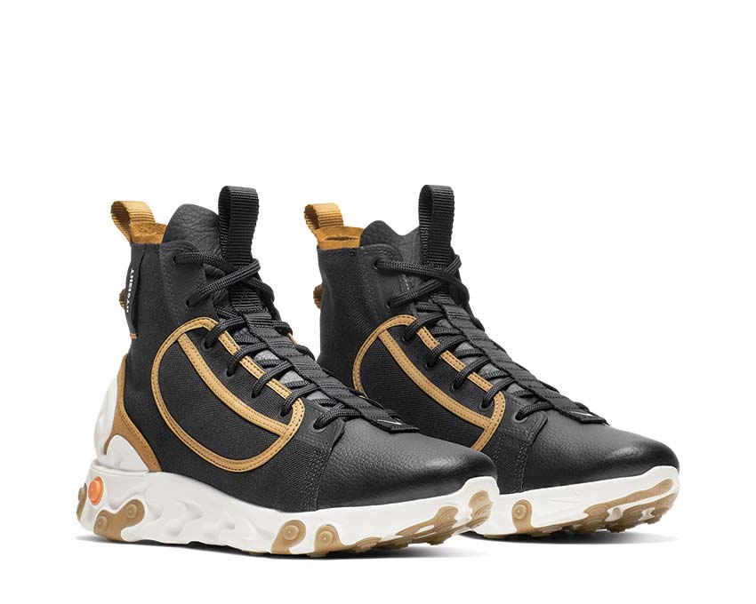 Nike React Ianga Black White Wheat Phantom AV5555-001