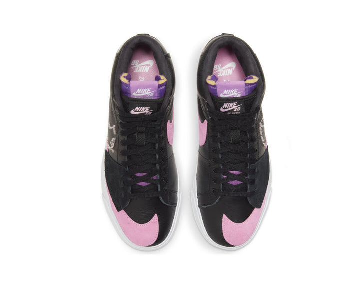 Nike SB Zoom Blazer Mid Edge Black / Pink Rise - White - Purple Nebula DA2189-002