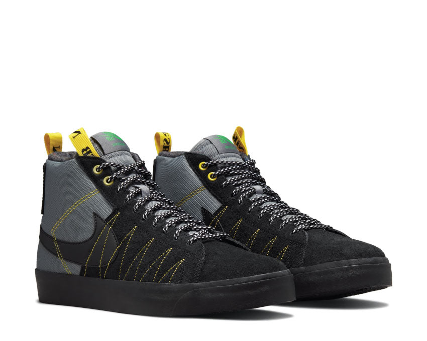 Nike SB Zoom Blazer Mid Premium Cool Grey / Black - White - Yellow Strike DC8903-001