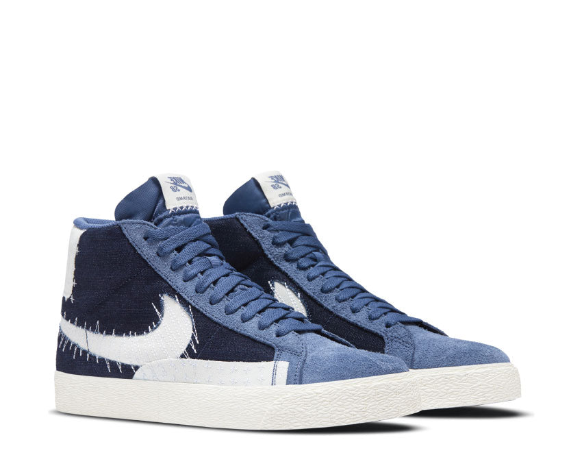 Nike SB Zoom Blazer Mid Premium Mystic Navy / Sail - Sail - Gum Light Brown CT0715-400
