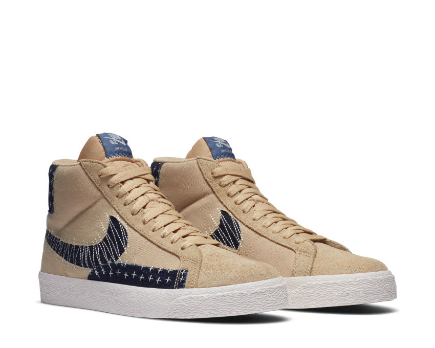 Nike SB Zoom Blazer Mid Premium Sesame / Mystic Navy - Sail - Gum Light Brown CT0715-200