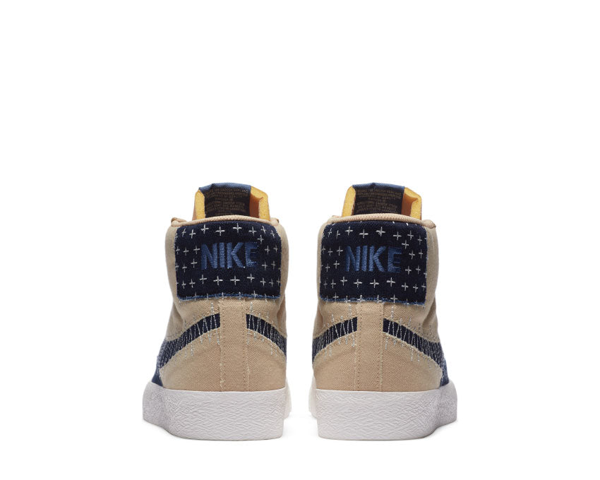Nike SB Zoom Blazer Mid Premium Sesame / Mystic Navy - Sail - Gum Light Brown CT0715-200