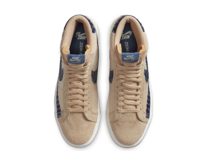 Nike SB Zoom Blazer Mid Premium Sesame / Mystic Navy - Sail - Gum Light Brown CT0715-200