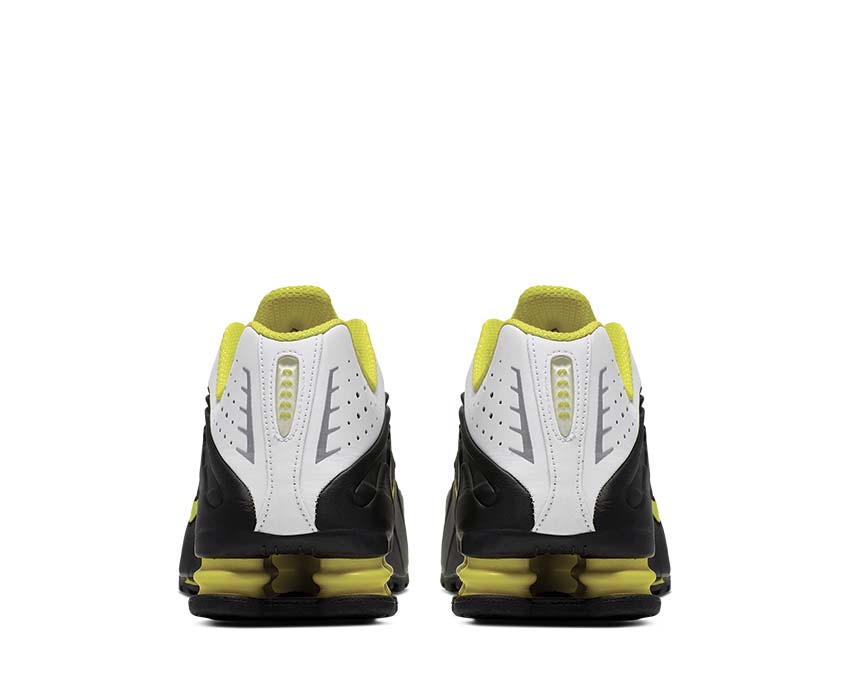 Nike Shox R4 Black Dynamic Yellow White 104265-048