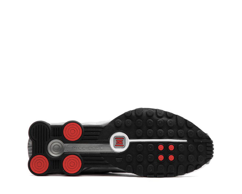 Nike Shox R4 White Metallic Silver Comet Red Black BV1111-100