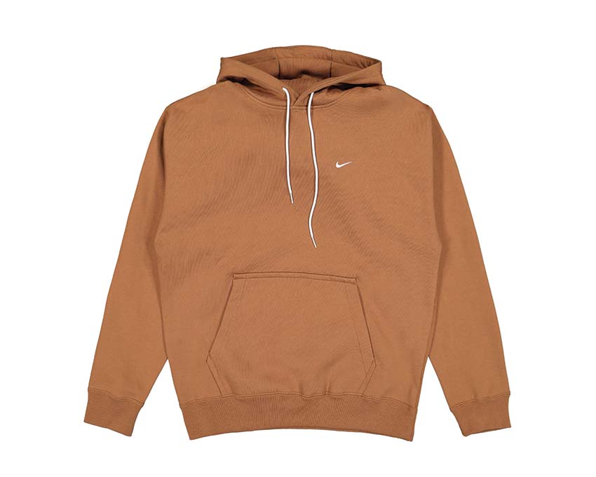 NIke Soloswoosh Hoodie Ale Brown / White CV0552-270