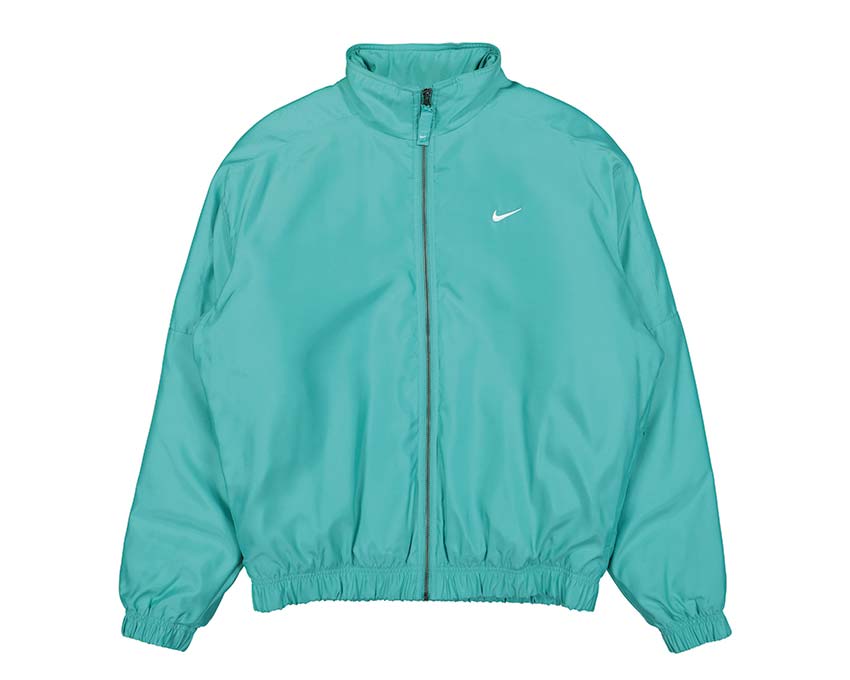 Nike Soloswoosh Satin Bomber Jacket Washed Teal / Black DN1266-392
