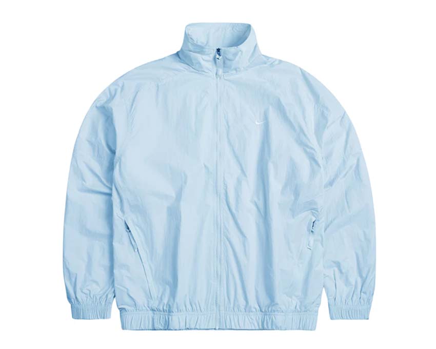 Graues Mesh-T-Shirt im College-Stil Celestine Blue / White DQ5200-441