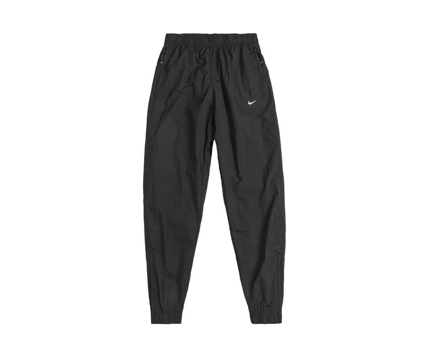 nike sportswear soloswoosh track pants black white dq6571 010