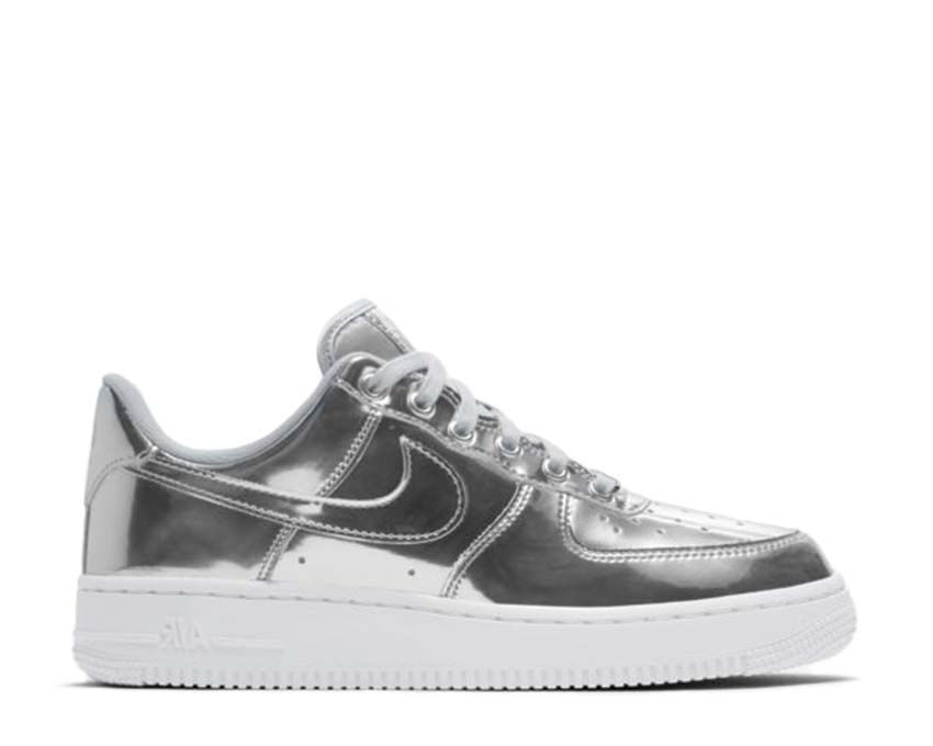 Nike W Air Force 1 SP Metallic Silver Chrome / Metallic Silver - White CQ6566-001