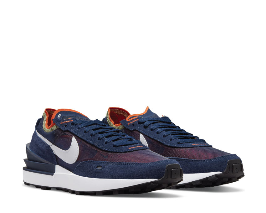 Nike Waffle One Midnight Navy / White - Orange Melon Tint DA7995-401