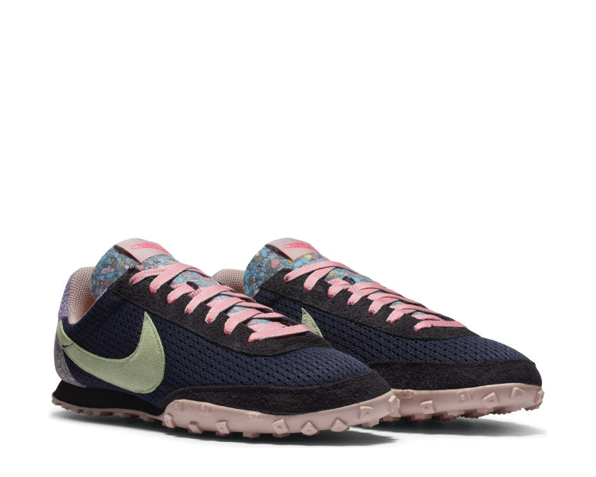 Nike Waffle Racer Midnight Navy / Vapor Green - Black DA4656-400