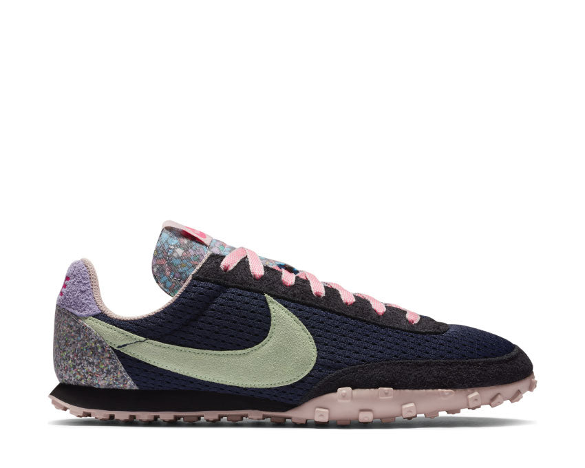 Nike Waffle Racer Midnight Navy / Vapor Green - Black DA4656-400