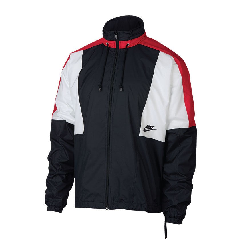 Nike Woven Jacket Black University Red Summit White Black AQ1890 010