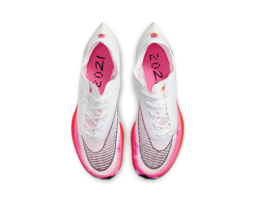 Nike ZooMX Vaporfly Next % 2 White / Black - Bright Crimson - Pink Blast DJ5457-100 