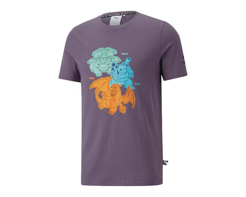 Puma X Pokemon Tee Purple Charcoal 536547 61