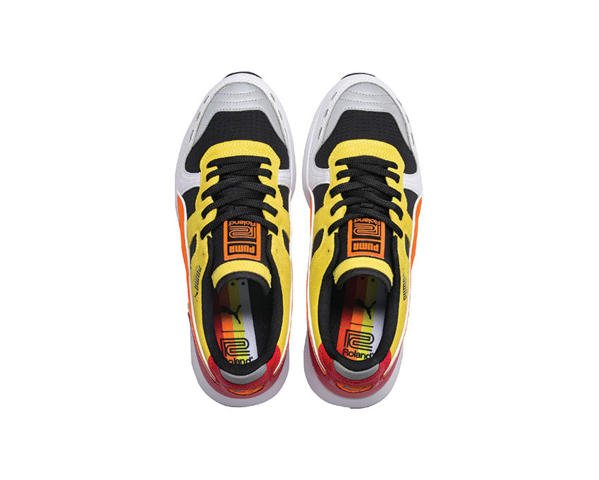 Puma Roland RS100 Black White Vibrant Orange 368405 01