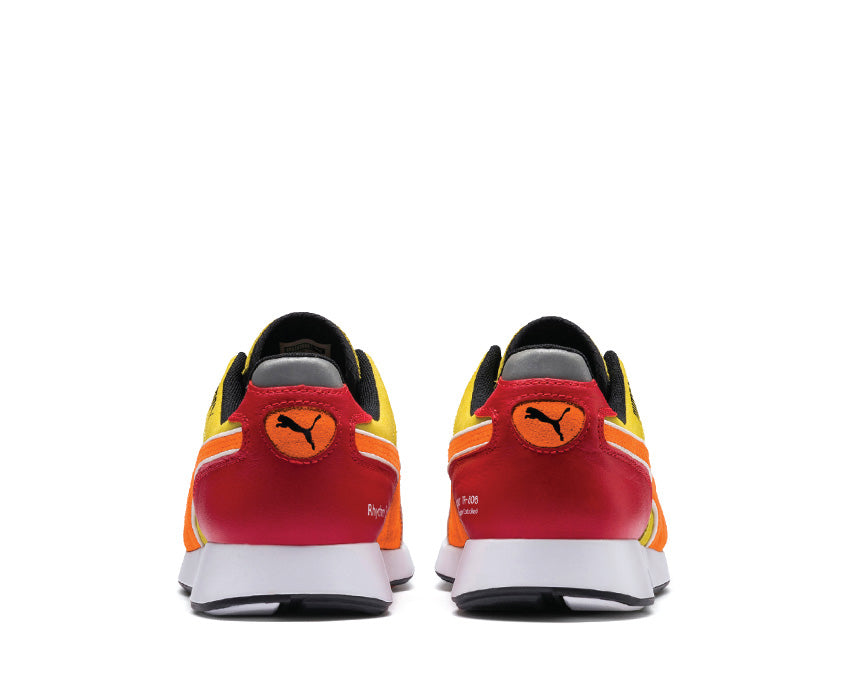 Puma Roland RS100 Black White Vibrant Orange 368405 01