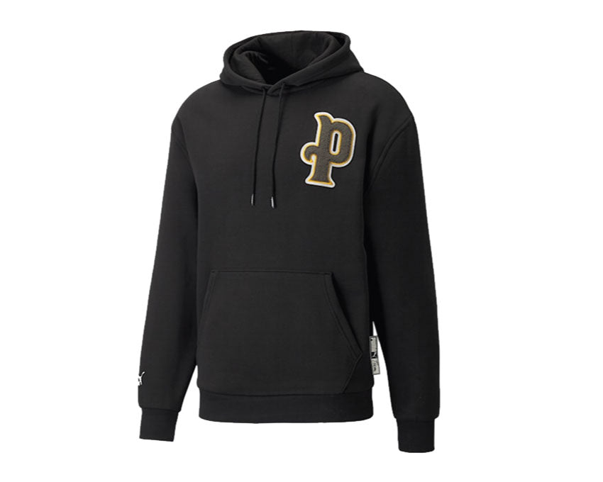 Puma Team Letterman Hoodie Black 534313 01