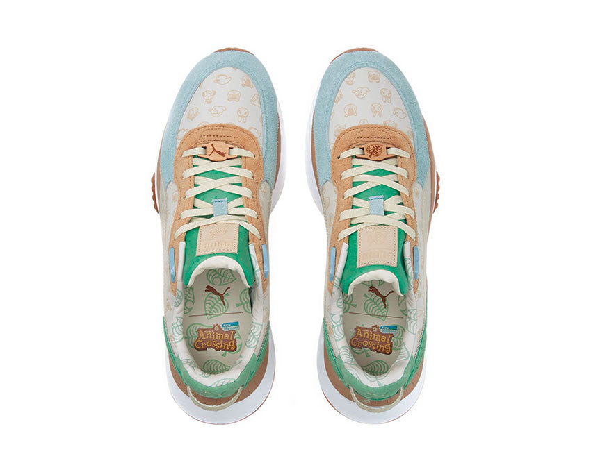 Puma Wild Rider X Animal Crossing Light Sky / Whisper White 382961 01