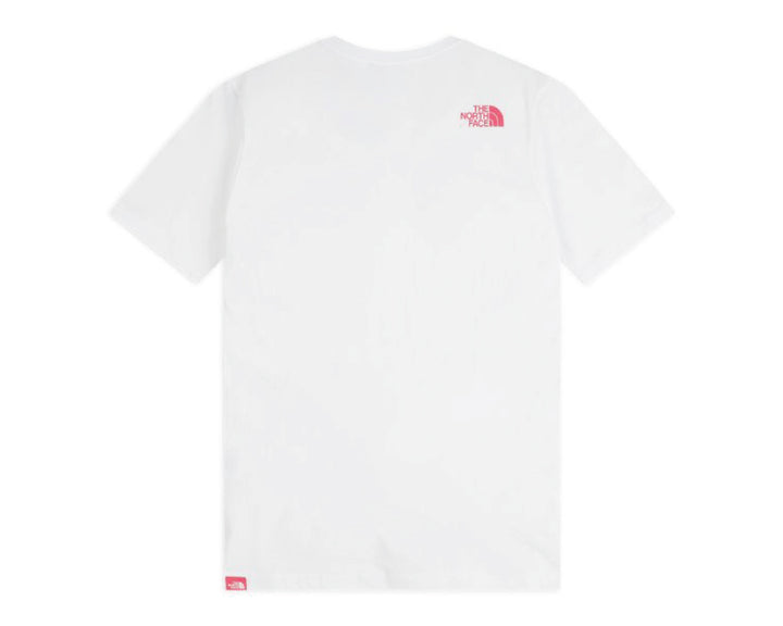 The North Face M S/S Fine Tee White / Pink NF00CEQ5P811