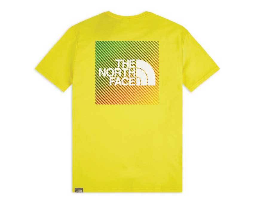 The North Face M SS RNBW T-Shirt Lemon / White NF0A4M6PP761