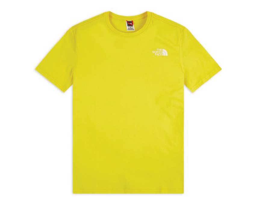 The North Face M SS RNBW T-Shirt Lemon / White NF0A4M6PP761