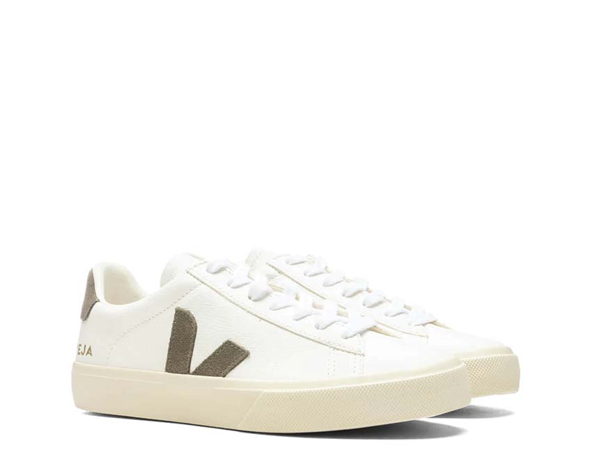 VEJA Campo Chromefree Leather Extra White / Khaki CP0502347A