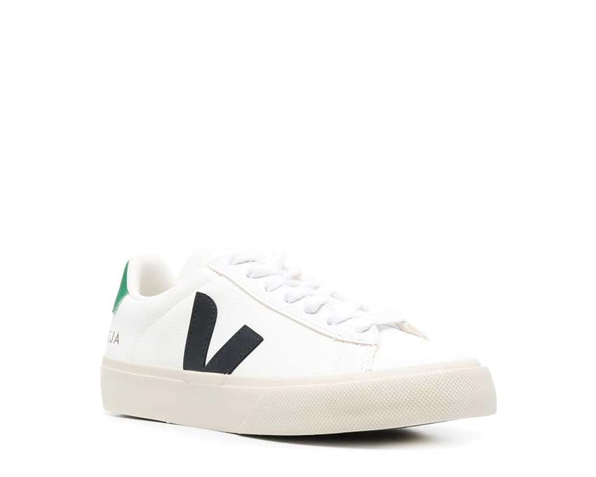 Veja Campo Chromefree Leather White / Black / Emerald CP0503155A