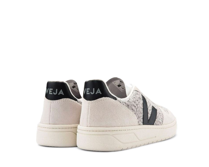 VEJA V-10 Flannel Snow / Black VX0401439B