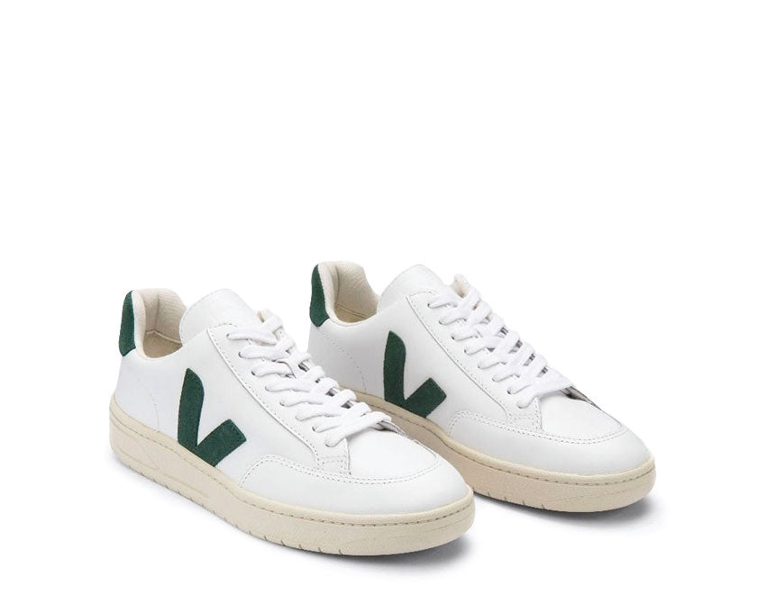 VEJA V-12 Leather White / Cyprus XD0202336B