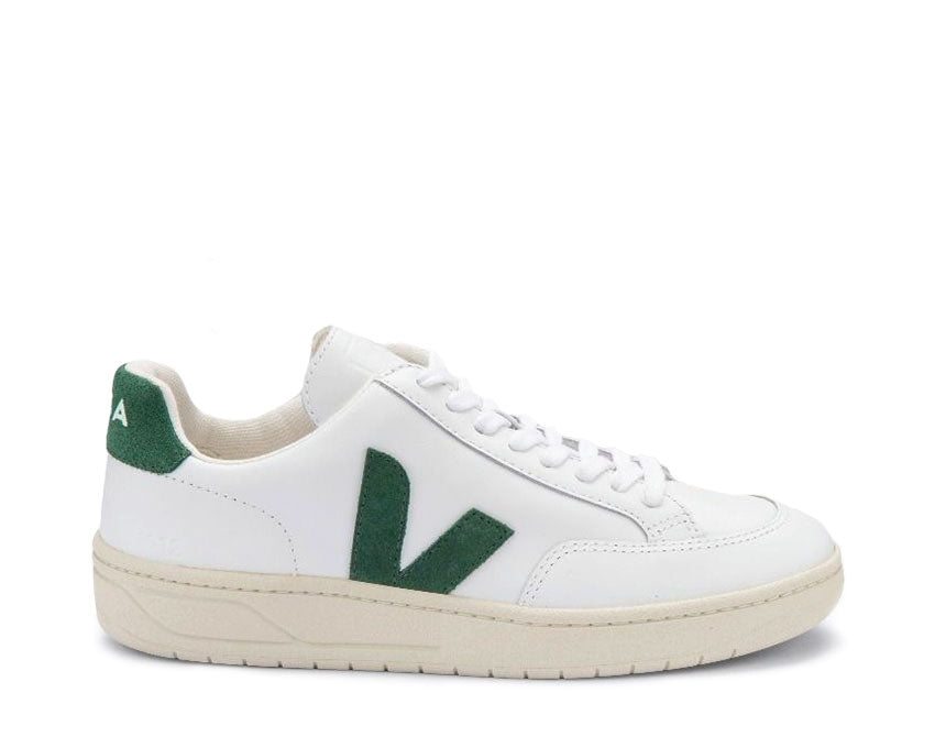 VEJA V-12 Leather White / Cyprus XD0202336B