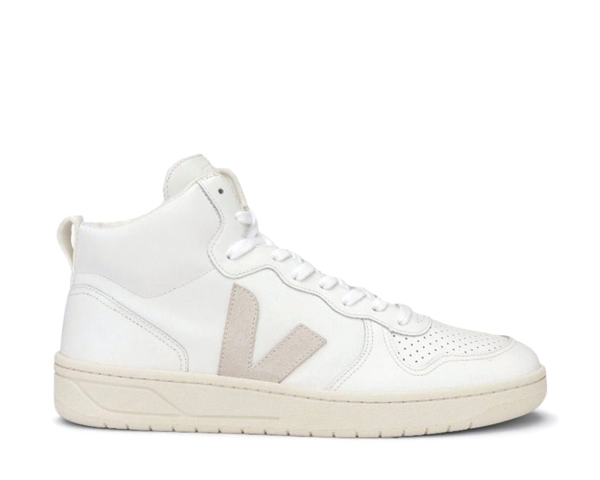 Veja V-15 Leather White / Natural VQ021270B