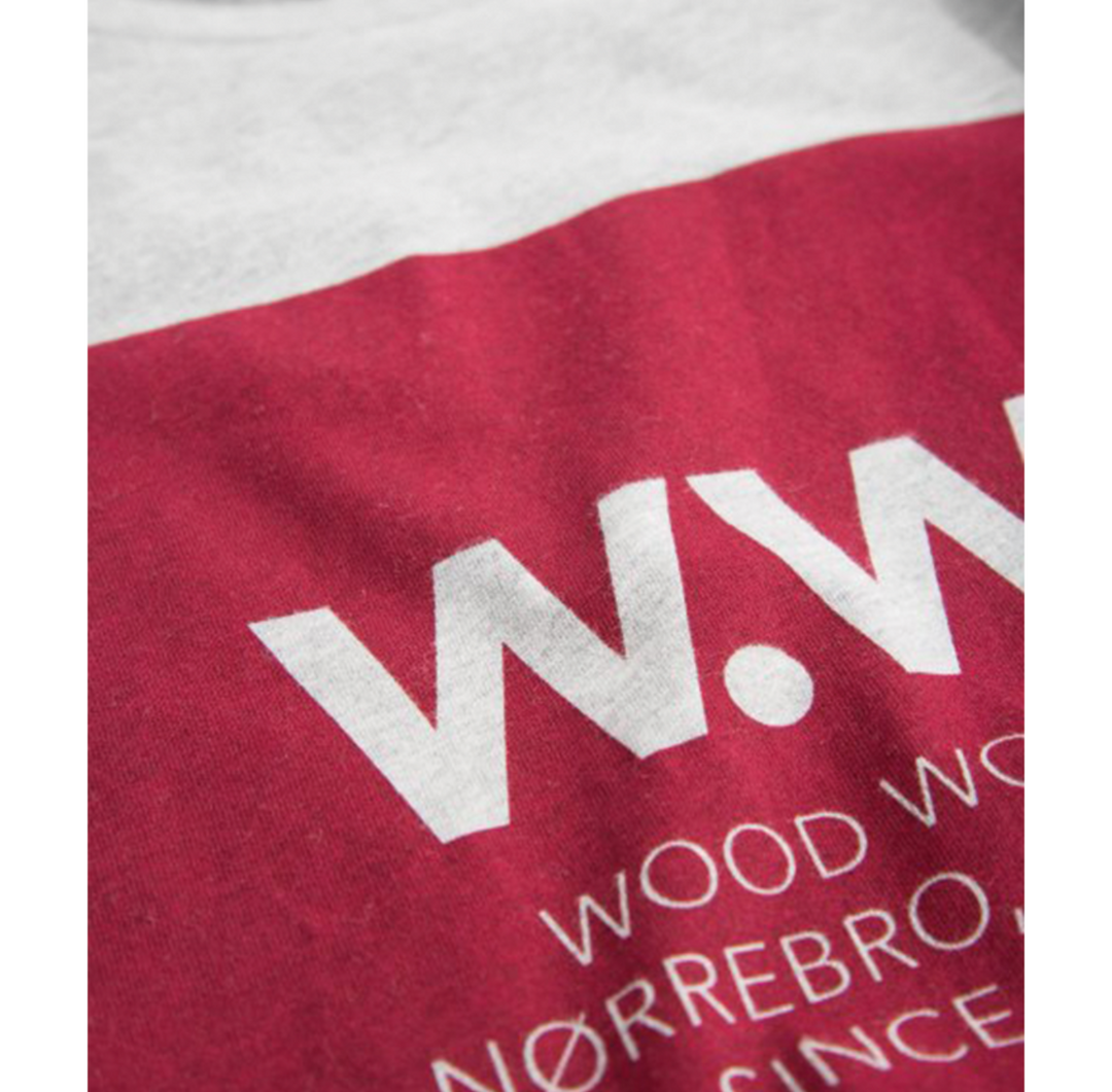 Wood Wood Square T-Shirt Grey Melange 11815722-2334