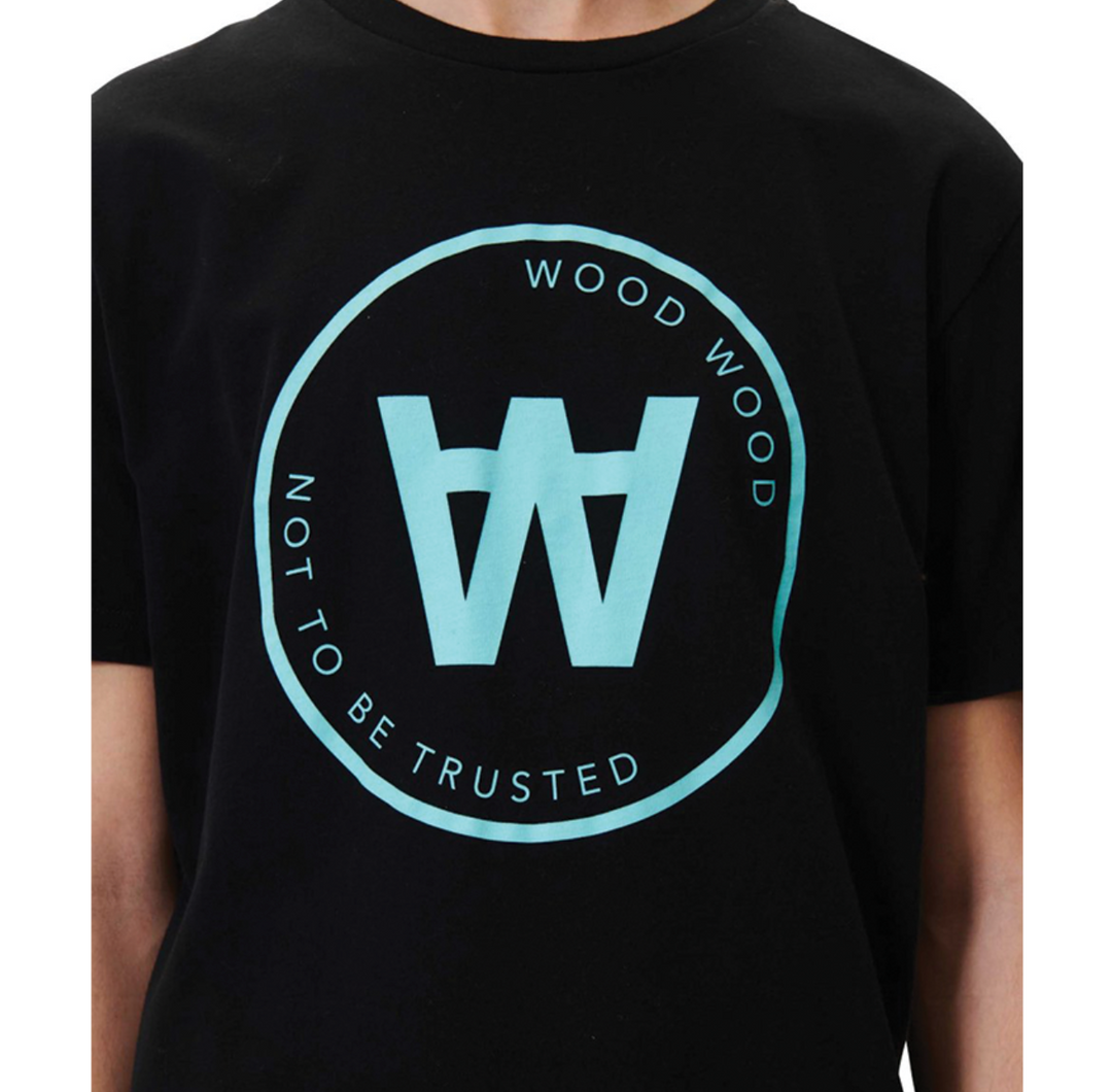 Wood Wood AA Seal T-Shirt Schwarz